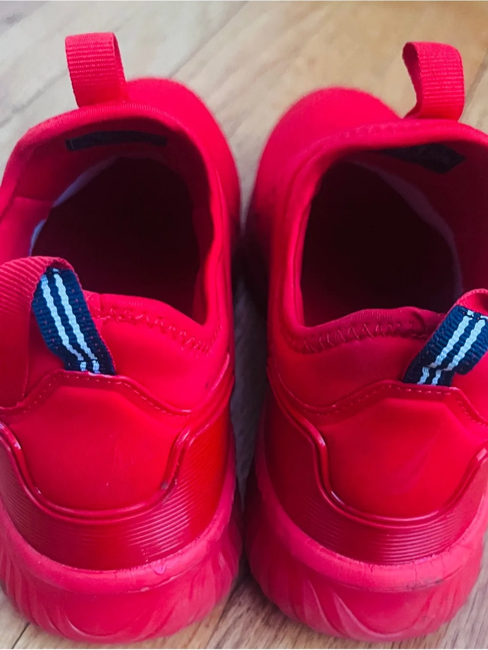 Nautica Bright Red Slip-On Mesh Sneakers